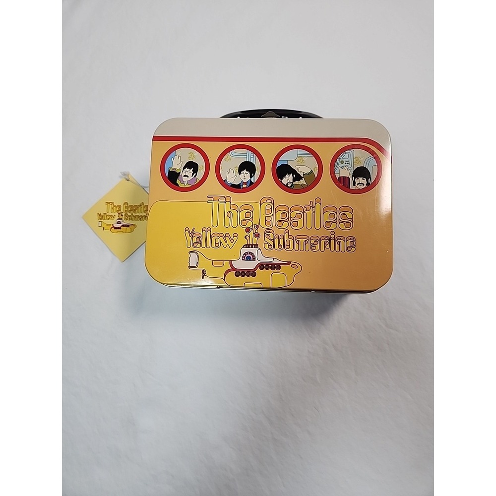 THE BEATLES Yellow Submarine  ~ 1999 US Collectible Porthole Tin Tote ~MINT